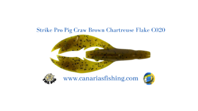 StrikePro Pig Craw Brown Chartreuse Flake C020 10cm