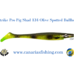 StrikePro Pig Shad 134 Olive Spotted Bullhead 20cm