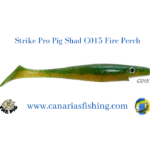 StrikePro Pig Shad C015 Fire Perch 20cm