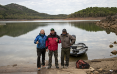 canarias fishing con la guida Carlos e l'amico Diego a pesca embalse de la Orellana Extremadura 2021