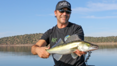 Diego cliente e amico di canarias fishing a pesca di predatori in Extremadura 2021