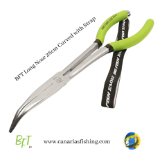 BFT Long Nose Bent Pliers 28cm Curved with Strap