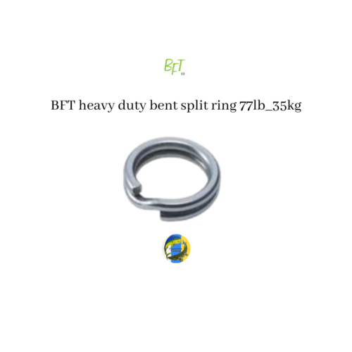BFT heavy duty bent split ring 77lb_35kg