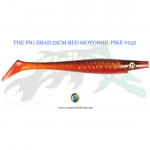 The Pig Shad 23cm red motoroil pike #143