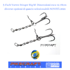3-fold Swivel Stinger Ring M | Bait sizes 14-18cm